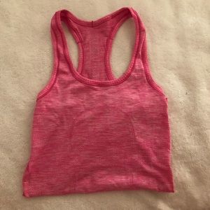 Pink Lululemon tank top